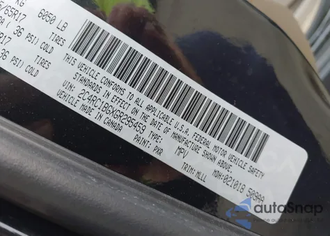 2016 Chrysler Town & Country Touring z USA, uszkodzony, nr VIN 2C4RC1BGXGR295459